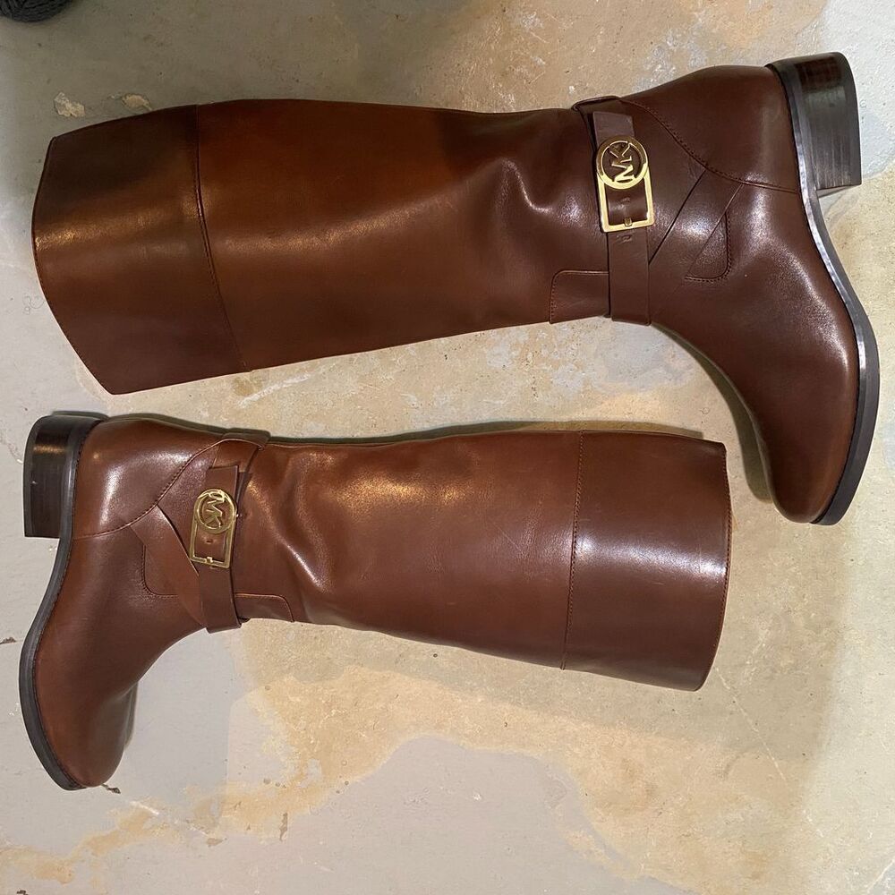 Michael Kors Brown Heeled Boots - Picture 3 of 13